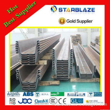 Super quality hot selling steel sheet piles q345